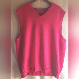 Polo by Ralph Lauren Sweater Vest Red Size XXL
